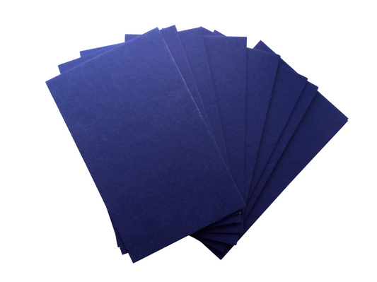 Karten aus Passepartoutkarton blau