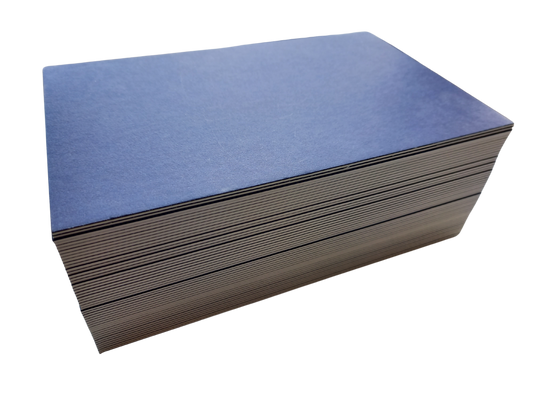 Cards made of passepartout cardboard blue