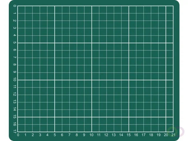 Schneidematte Rillstab A5 230x190mm grün