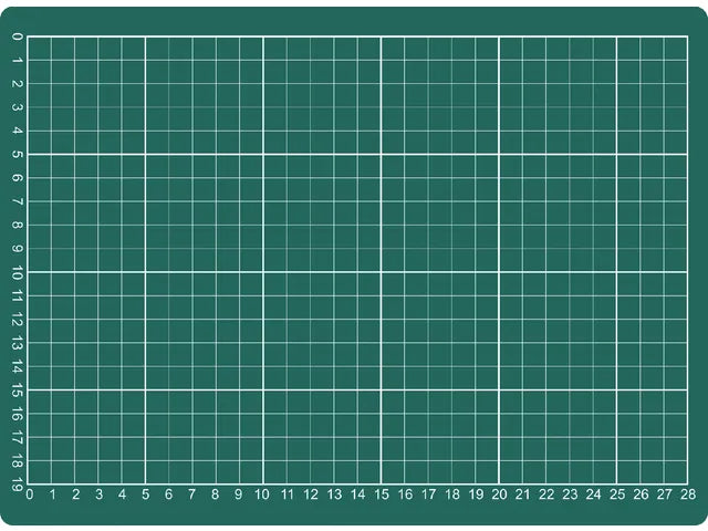 Rillstab Schneidematte A4 300x220mm grün