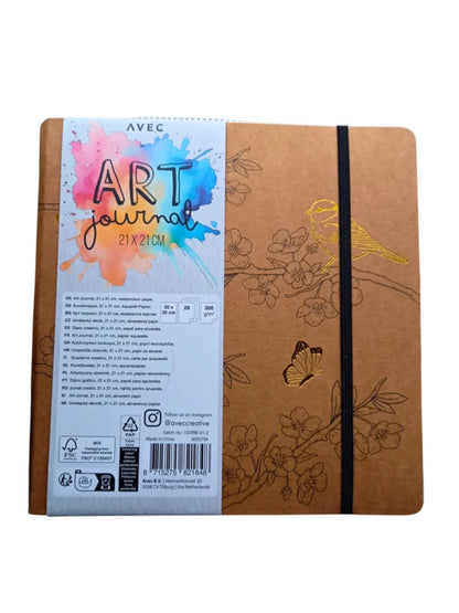 Art journal 21 x 21 cm Hardcover
