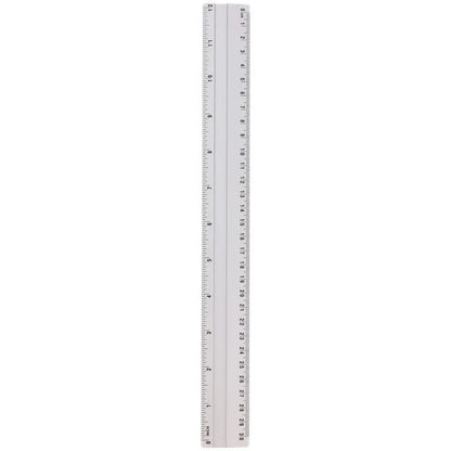 Aluminium liniaal 30 cm voor snijden en meten bij collagewerk