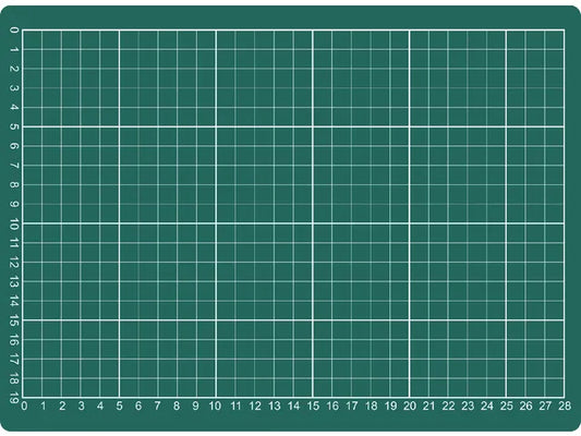 Rillstab Schneidematte A4 300x220mm grün