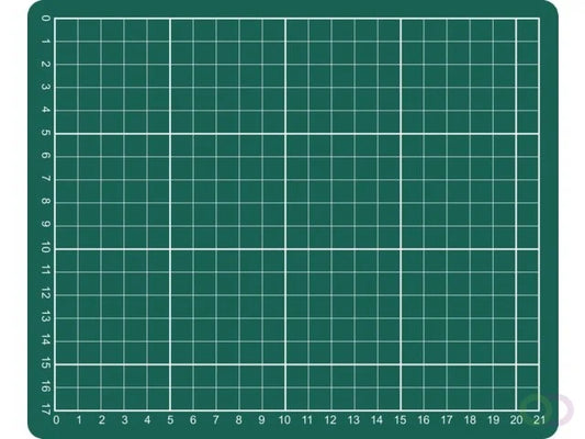 Gute Schneidematte für Collagenarbeiten im praktischen A5-Format, ideal zum Mitnehmen auf Reisen
